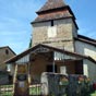 Bougue : Église et balise pèlerinage de Saint-Jacques-de-Compostelle. 